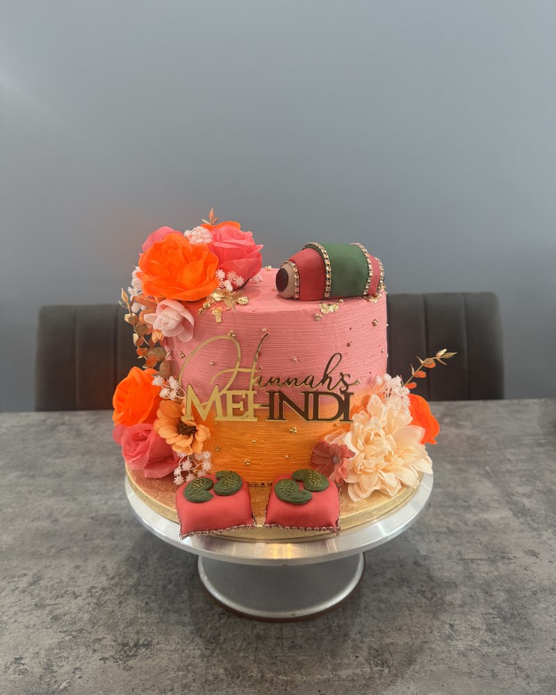 Hannah's Mehndi celebration cake