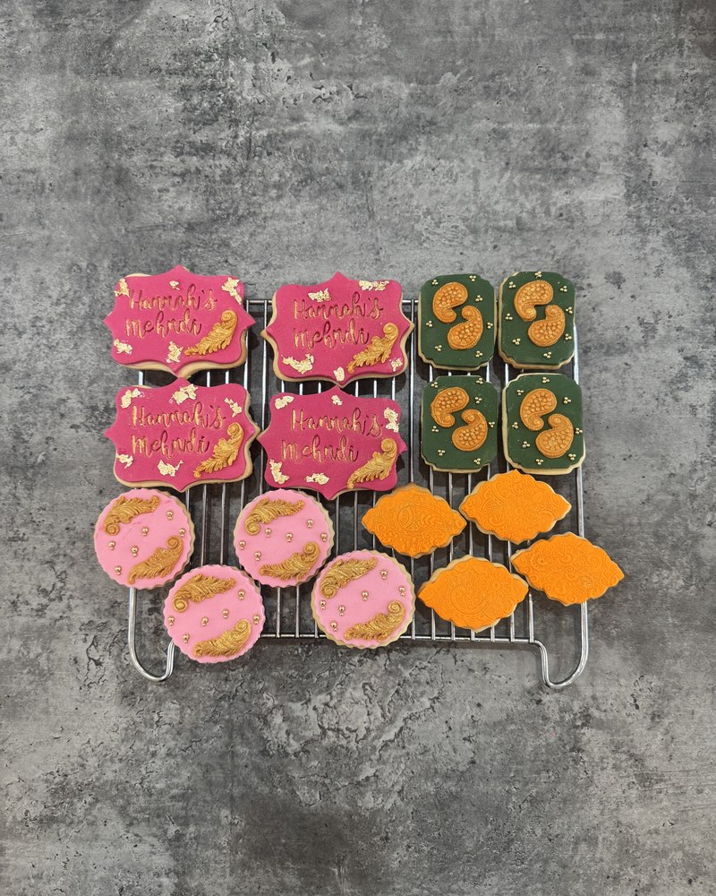 Hannah's Mehndi celebration cookies